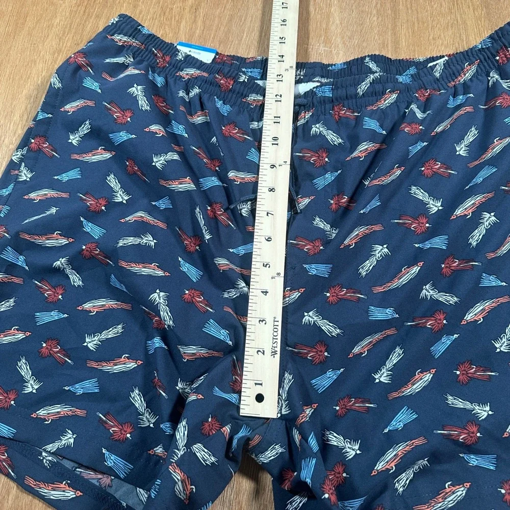 Columbia PFG Rambler Printed Water Shorts Mens XL 6 Omni Shade NWT Fishing